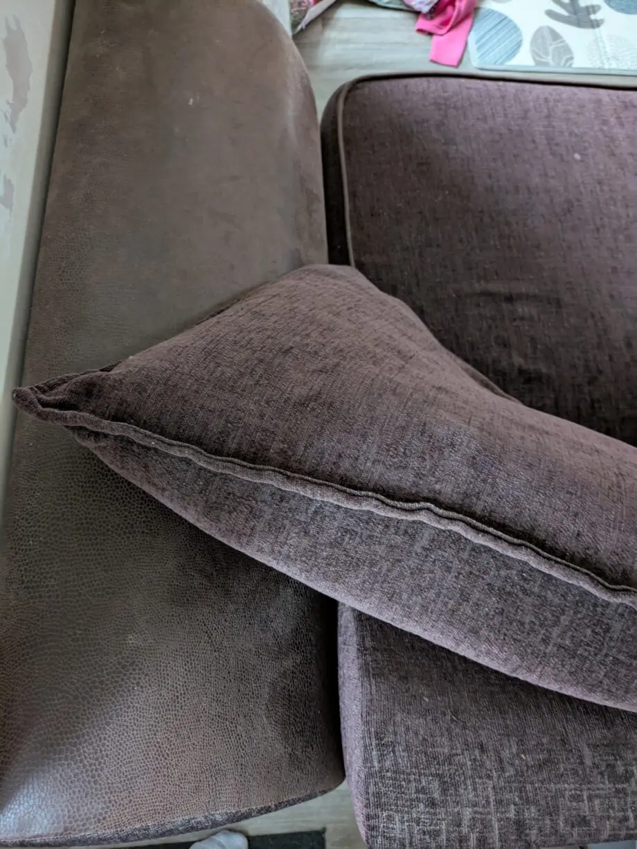 Brown 3/4 seater sofa