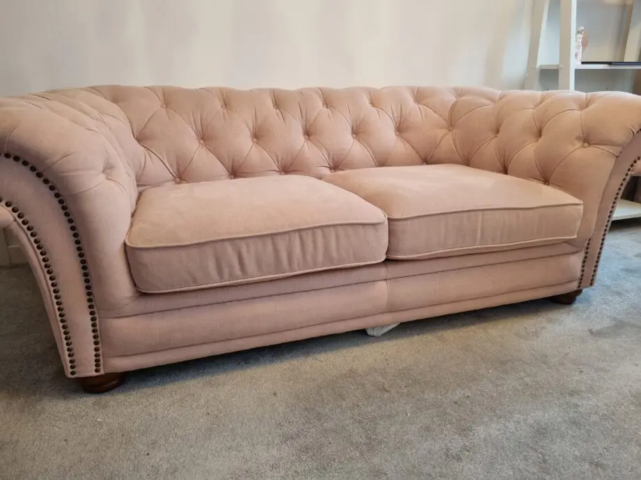 Sofology Pink Sofa, Chair & Footstool Set