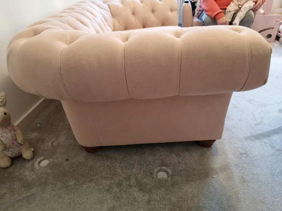 Sofology Pink Sofa, Chair & Footstool Set