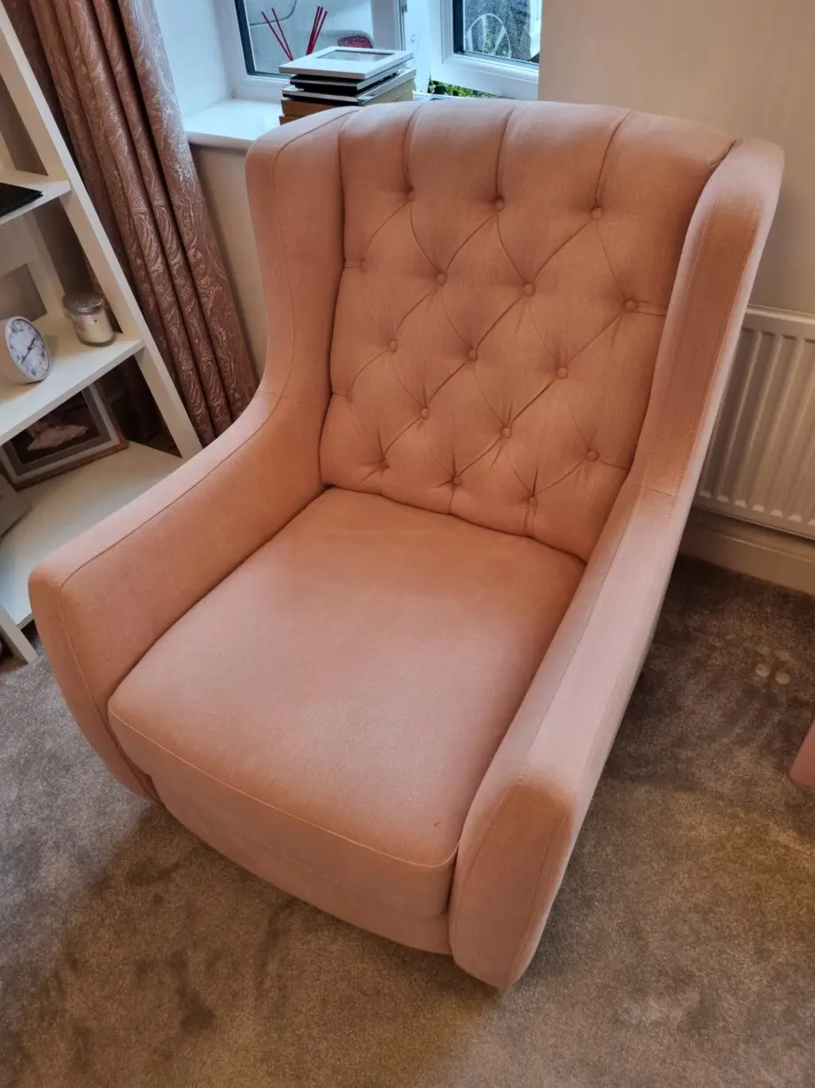 Sofology Pink Sofa, Chair & Footstool Set