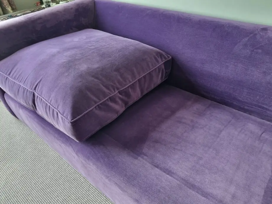 Sofa workshop luxury purple feather 4 seater sofa