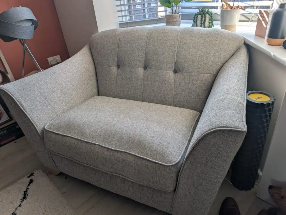 Sofology Grey 3 Seater & Cuddle Chair
