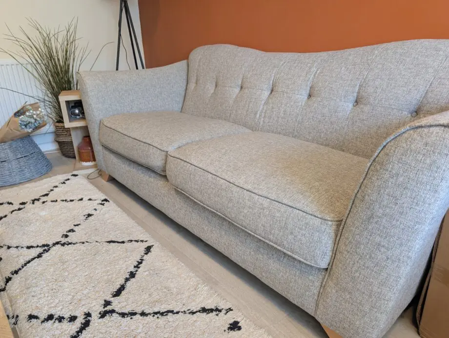 Sofology Grey 3 Seater & Cuddle Chair