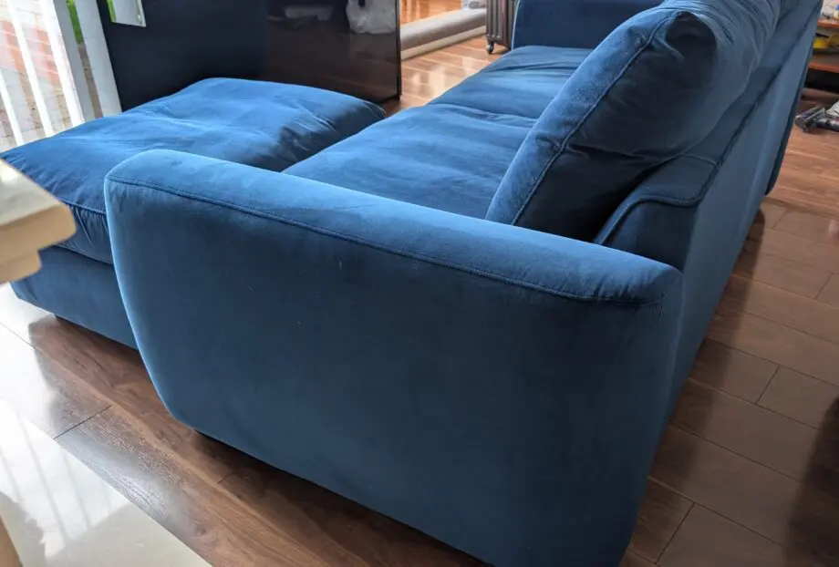 Snug The Cloud Sundae - 3 seater sofa bed and footstool - midnight blue