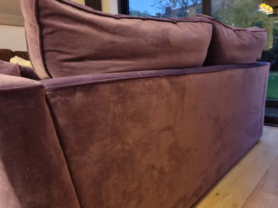 Sofa workshop luxury purple feather 4 seater sofa