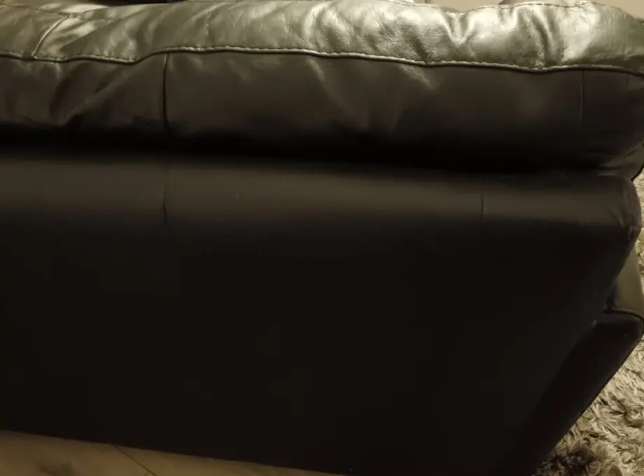 Habitat Milford 3 seater leather sofa black