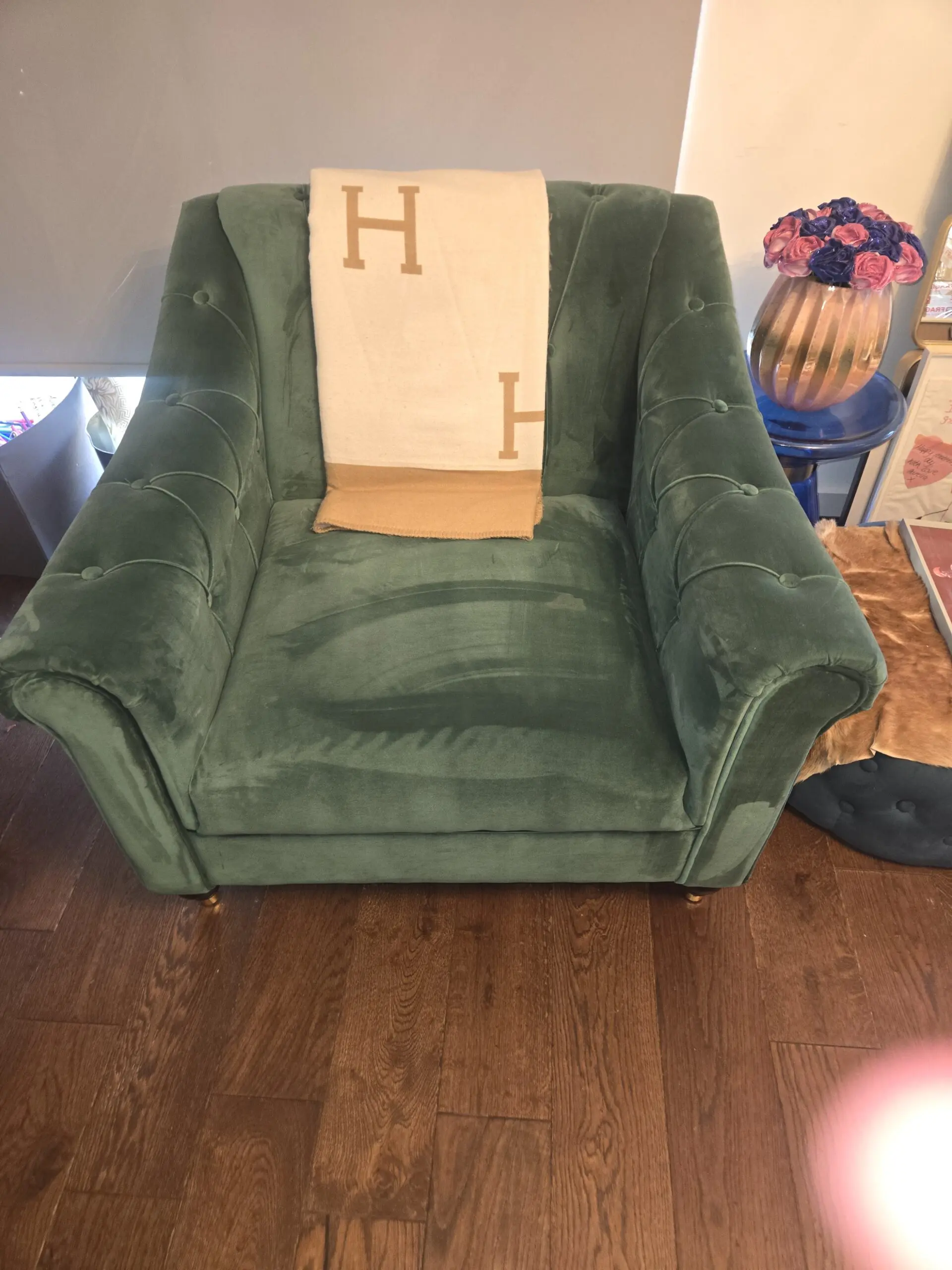 Beautiful Emerald Green *Eichholtz chair* RRP £1,450