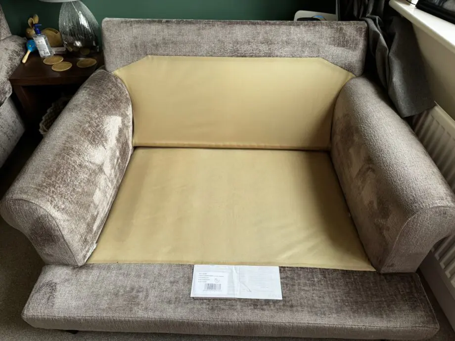 Next Erin deep relaxed sit 4 seater sofa and love chair in plush chenille mink