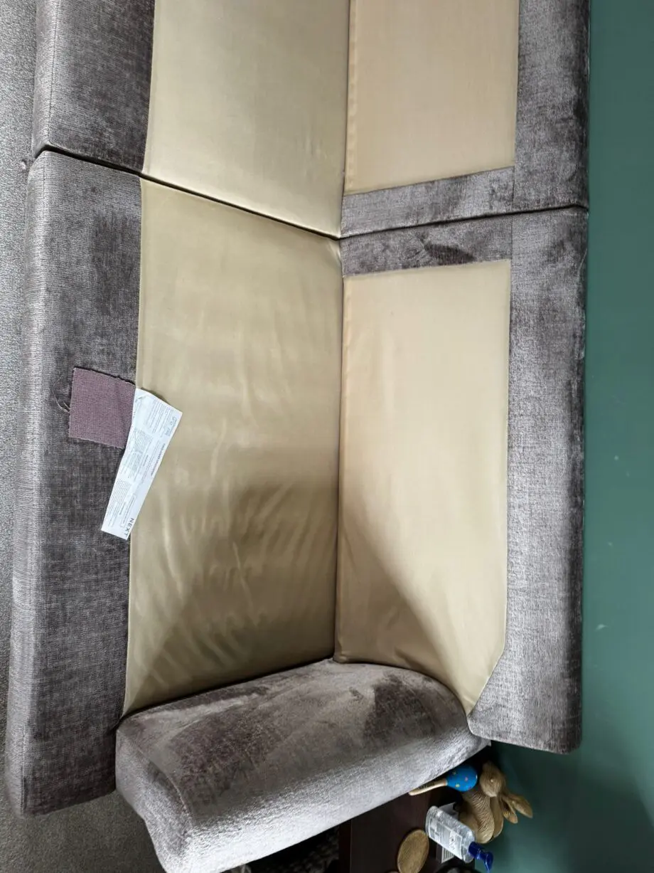 Next Erin deep relaxed sit 4 seater sofa and love chair in plush chenille mink