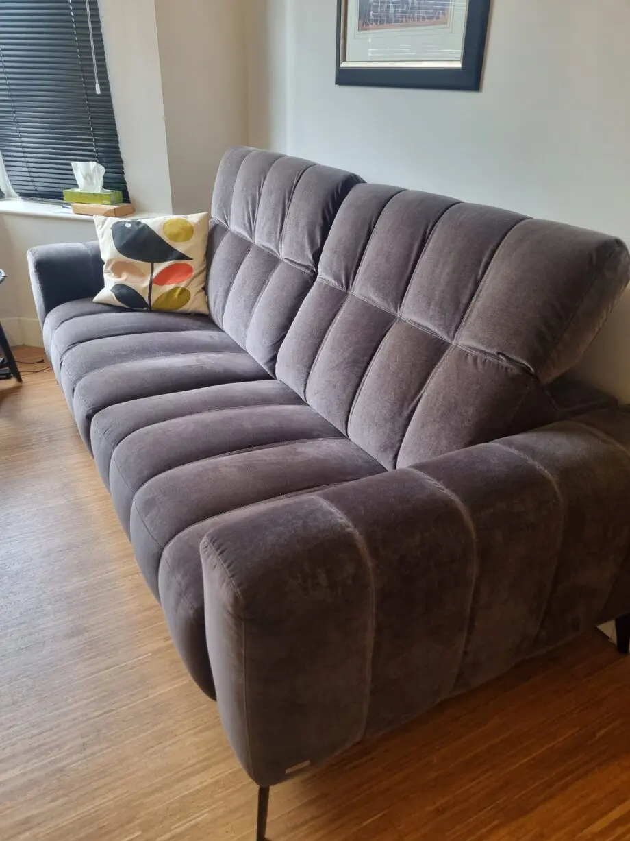 Natuzzi Editions Portento GREY 3 Seater Sofa