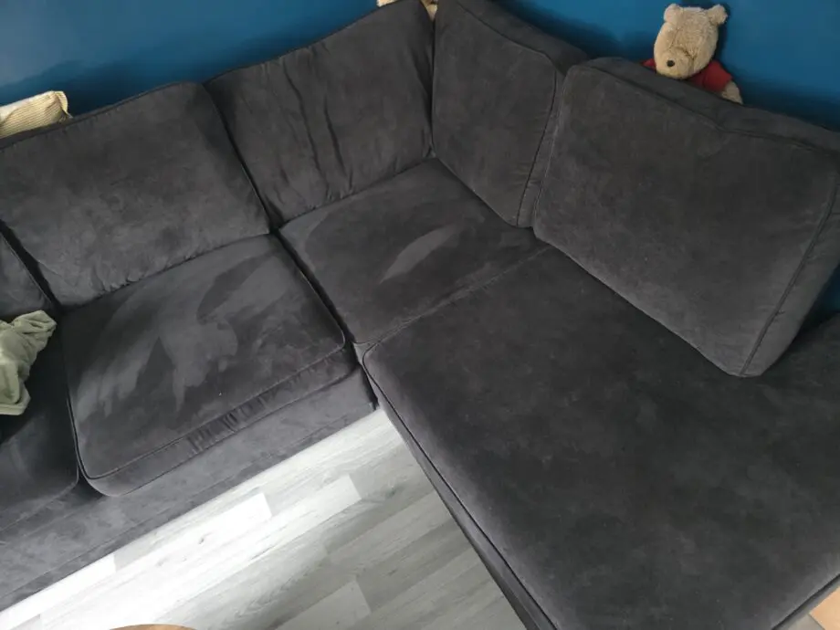DFS Black Orka Corner Sofa