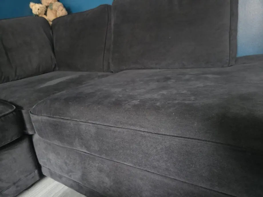 DFS Black Orka Corner Sofa