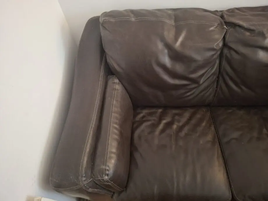 Dfs dark brown leather sofa