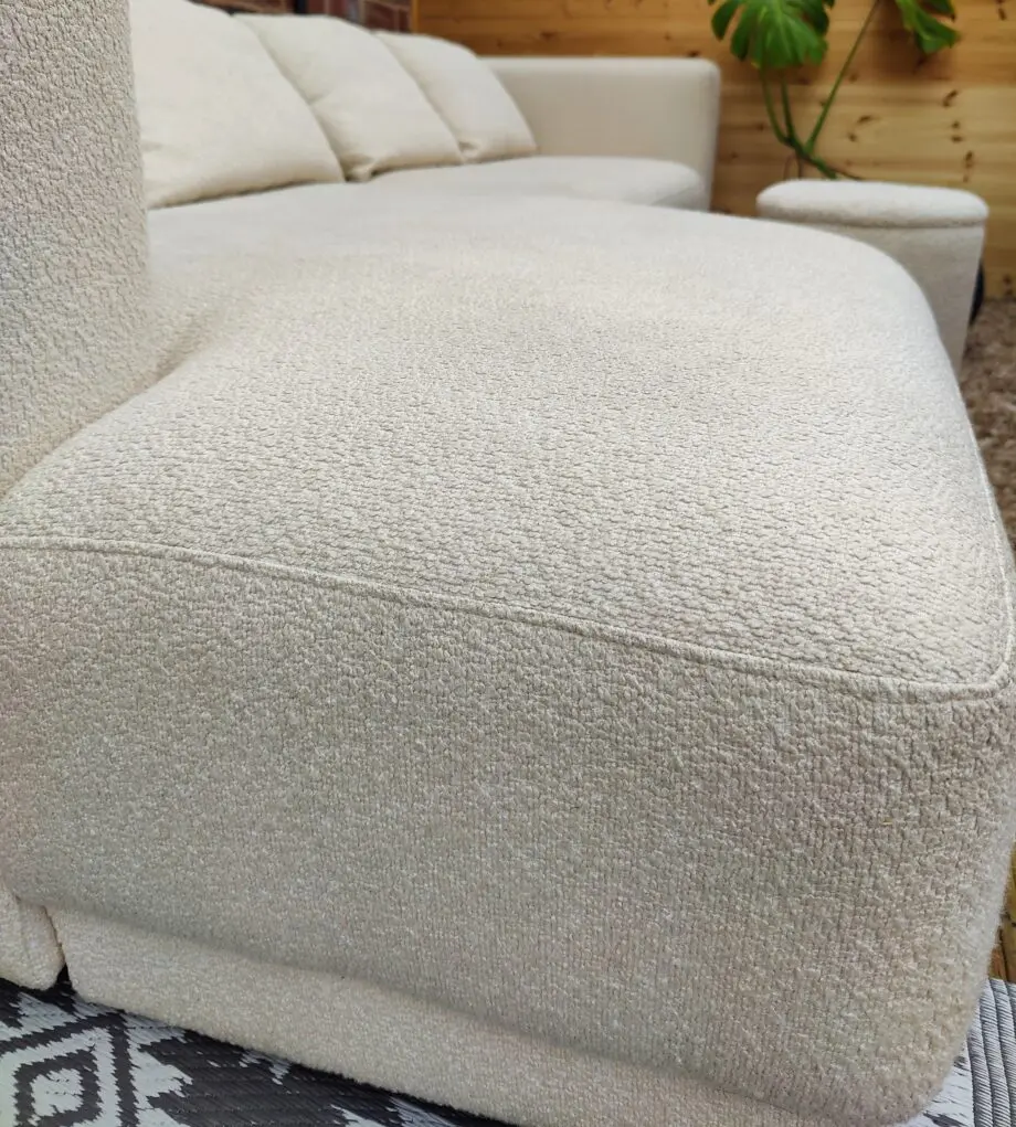 DFS Trevi Left Hand Facing 4 Seat Chaise End Sofa - Bouclé Fabric