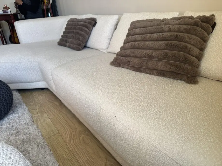 DFS Trevi Left Hand Facing 4 Seat Chaise End Sofa - Bouclé Fabric