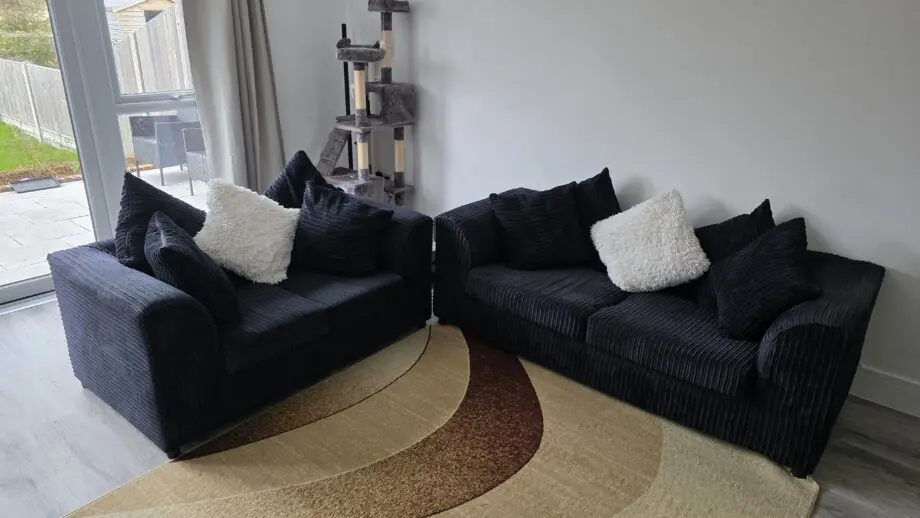 Black Sofa Set