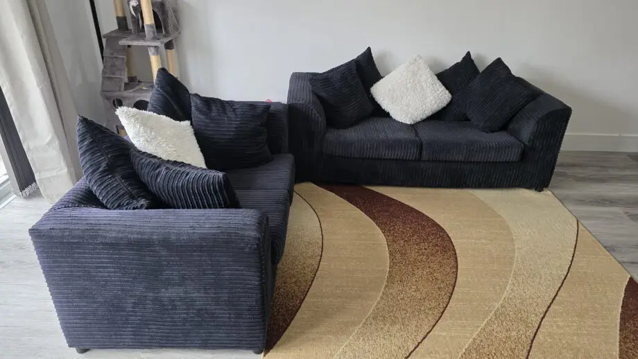 Black Sofa Set