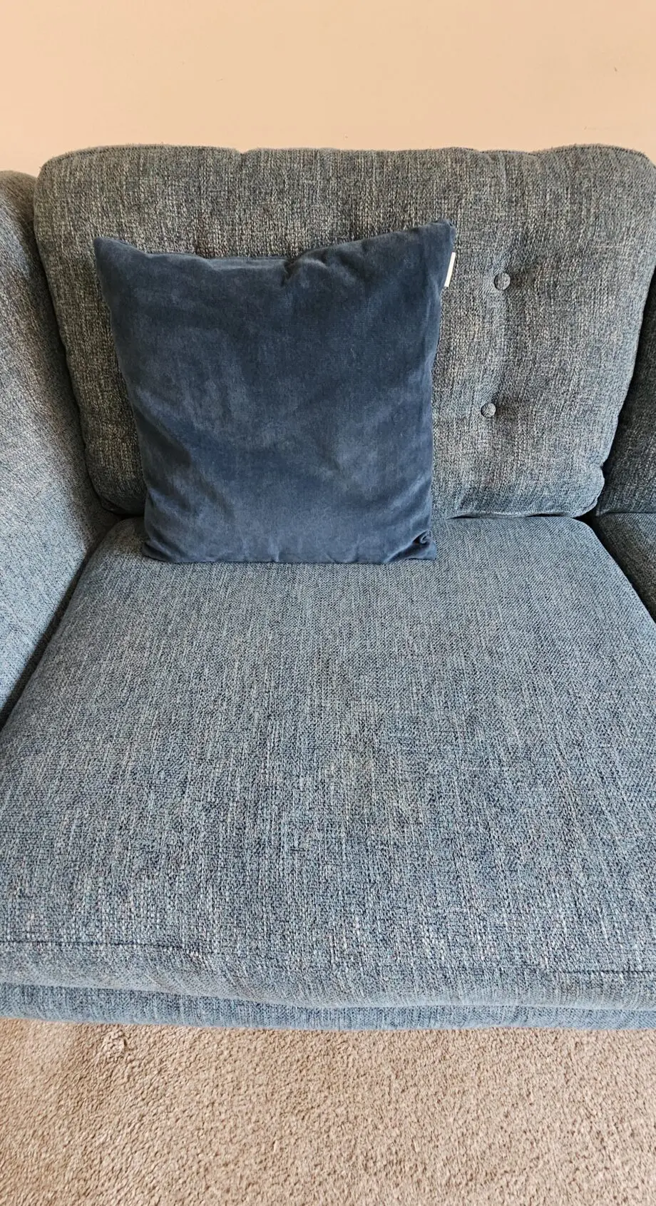 DFS FRENCH CONNECTION TEAL CAMDEN SOFA