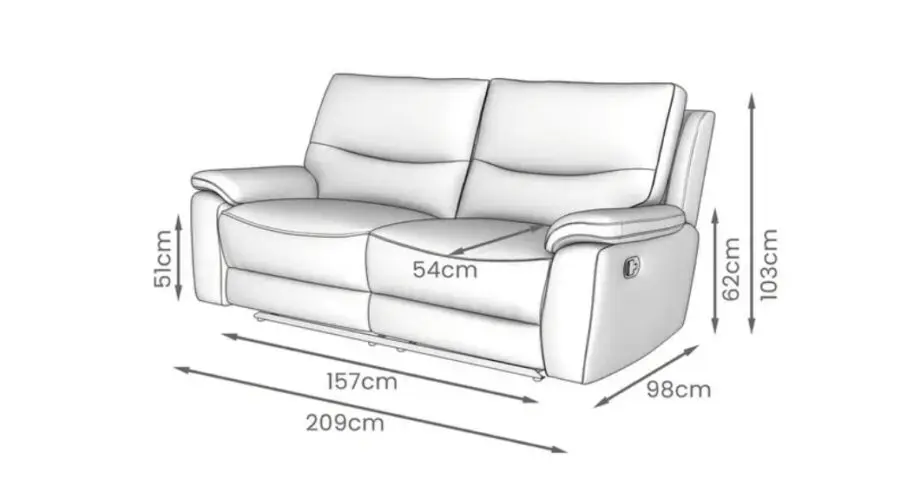 DFS 3 Seater Sofa recliner