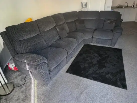 TAMLA 3 LHF CORNER 1 MANUAL RECLINER in CODA/BLACK