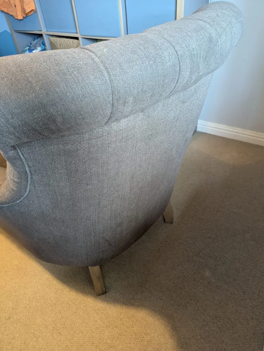 Gallery Large Grey Wingback Armchair