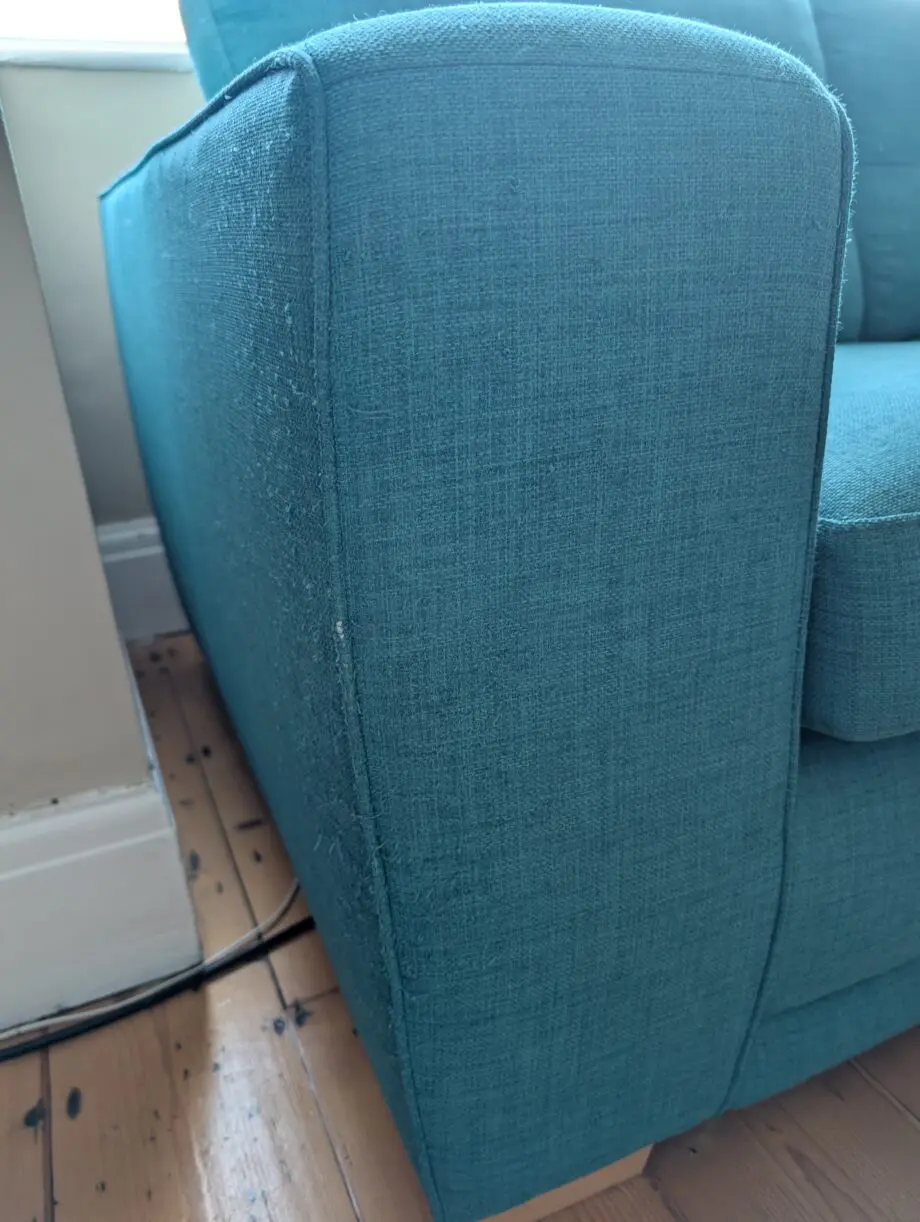DFS Finn Teal two seater sofa