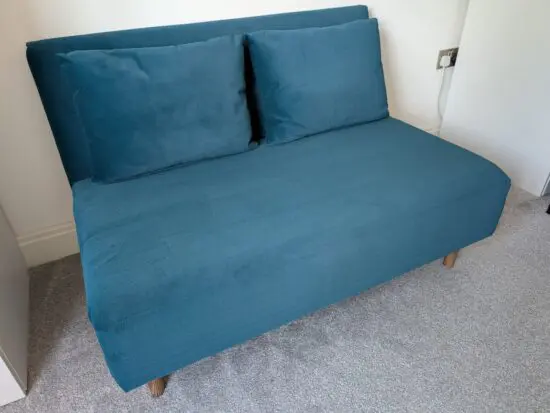 M&S Logan Fold Out Sofa Bed Velvet - Like New
