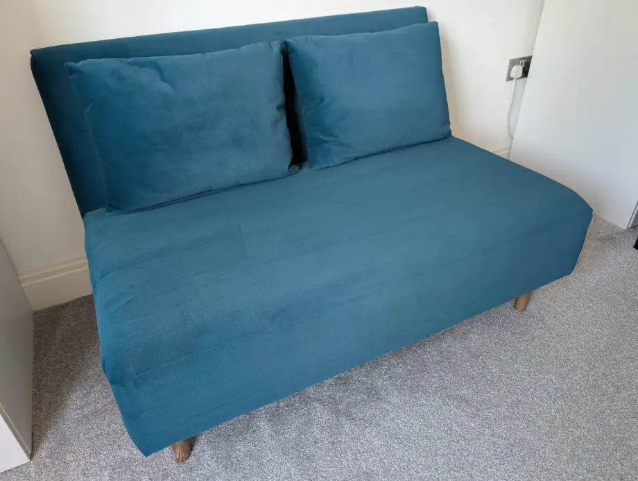 M&S Logan Fold Out Sofa Bed Velvet - Like New