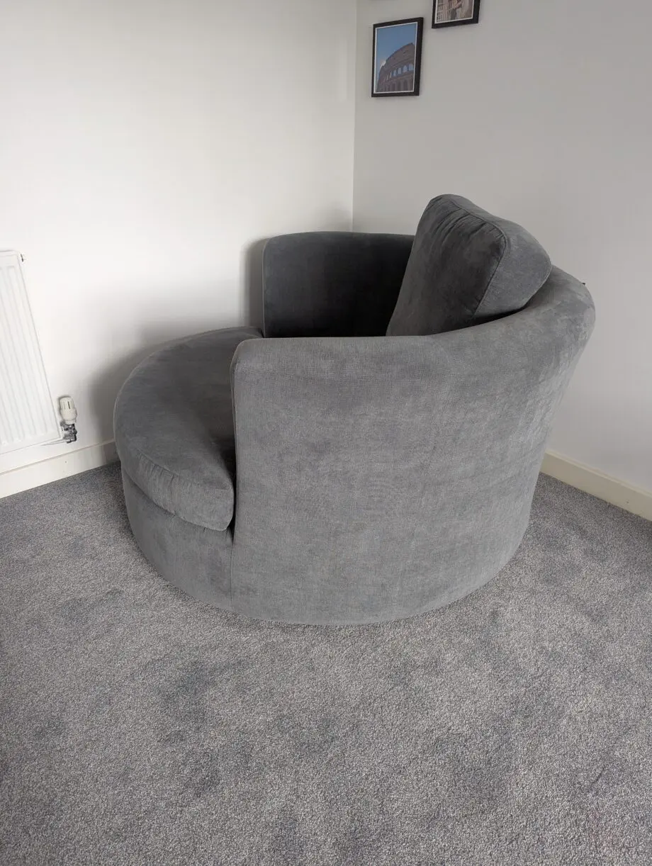 DFS Freya 3 Seater Sofa & Freya 2 Seater Swivel Chair & Freya Half Moon Footstool