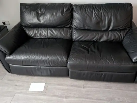 DFS 3 sitter leather sofa