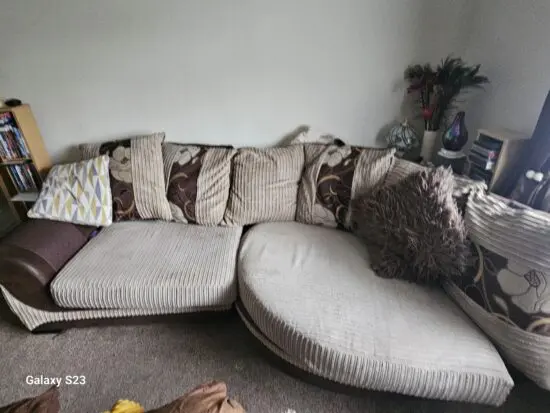 SCS 4 SEATER CURVED SOFA