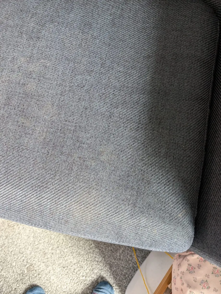 Made dark blue sofa