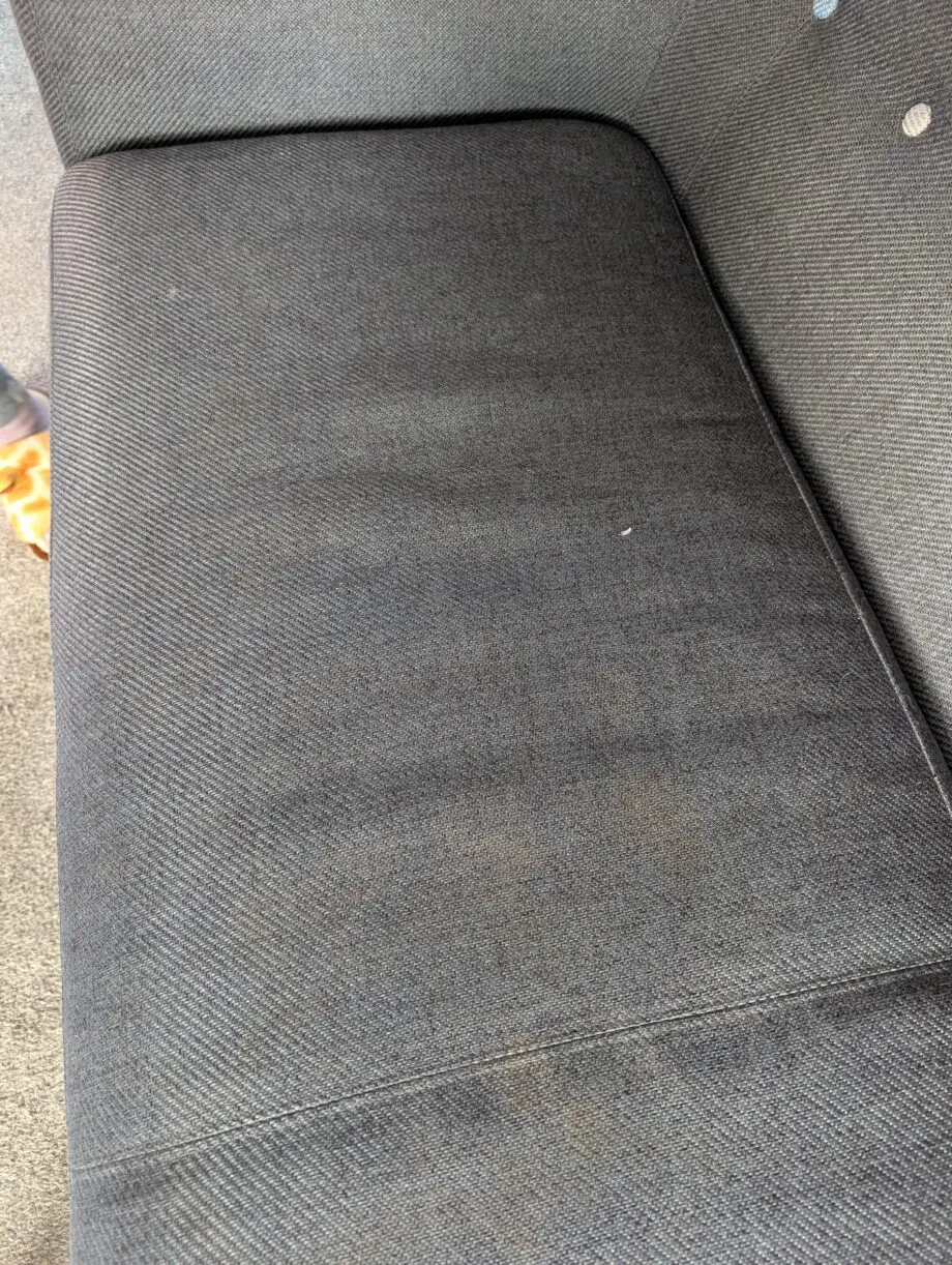 Made dark blue sofa
