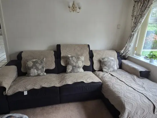 3 seater electric recliner L shape sofa