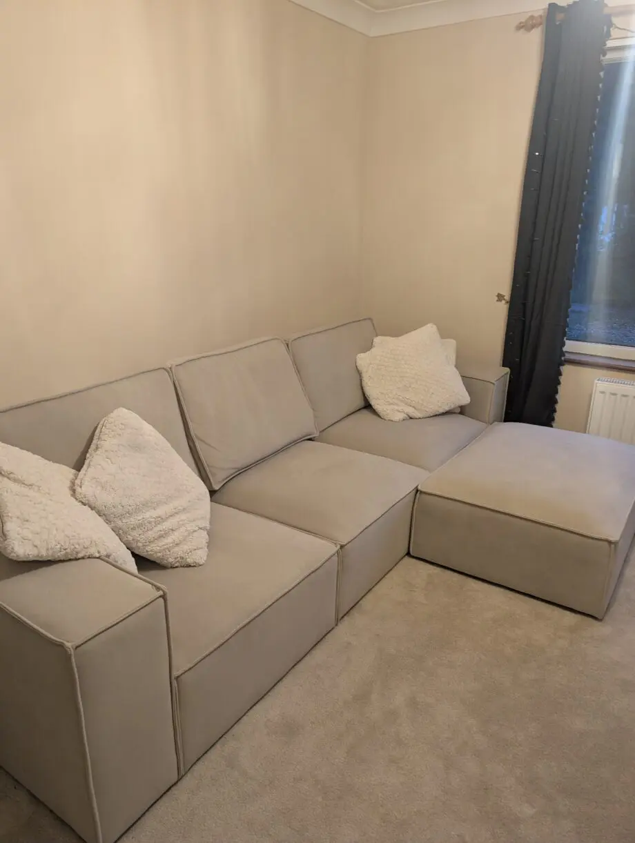 Dusk Brooklyn 3 Seater Sofa & Footstool
