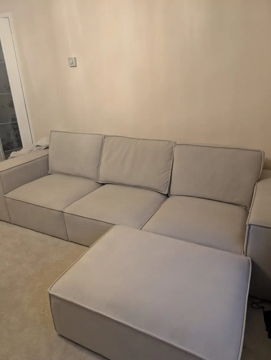 Dusk Brooklyn 3 Seater Sofa & Footstool