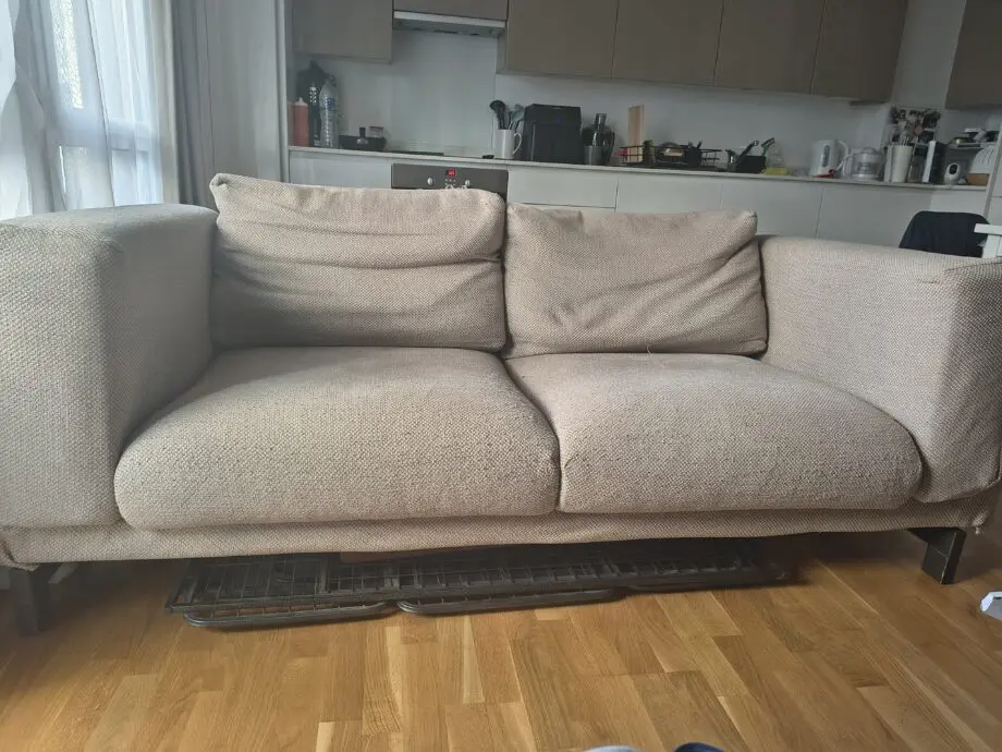 IKEA beige Nokeby 2 seater sofa