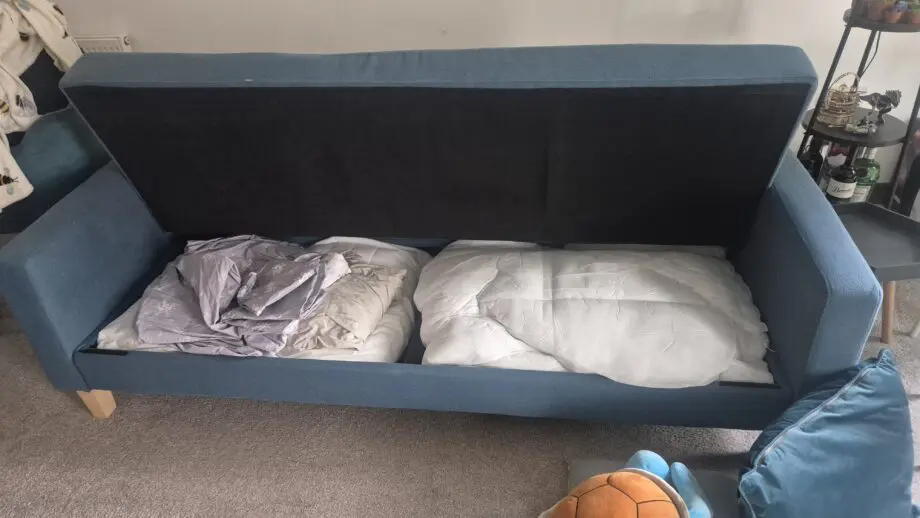Dunelm Harlow storage sofa bed