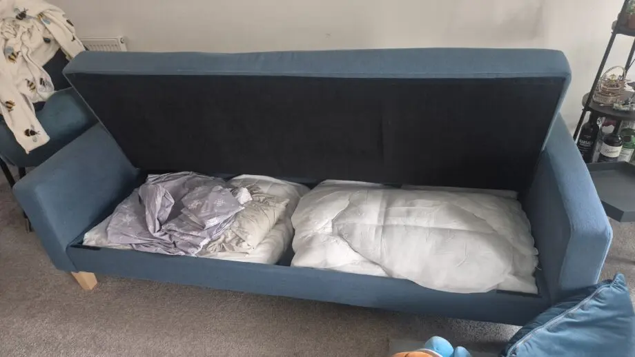 Dunelm Harlow storage sofa bed