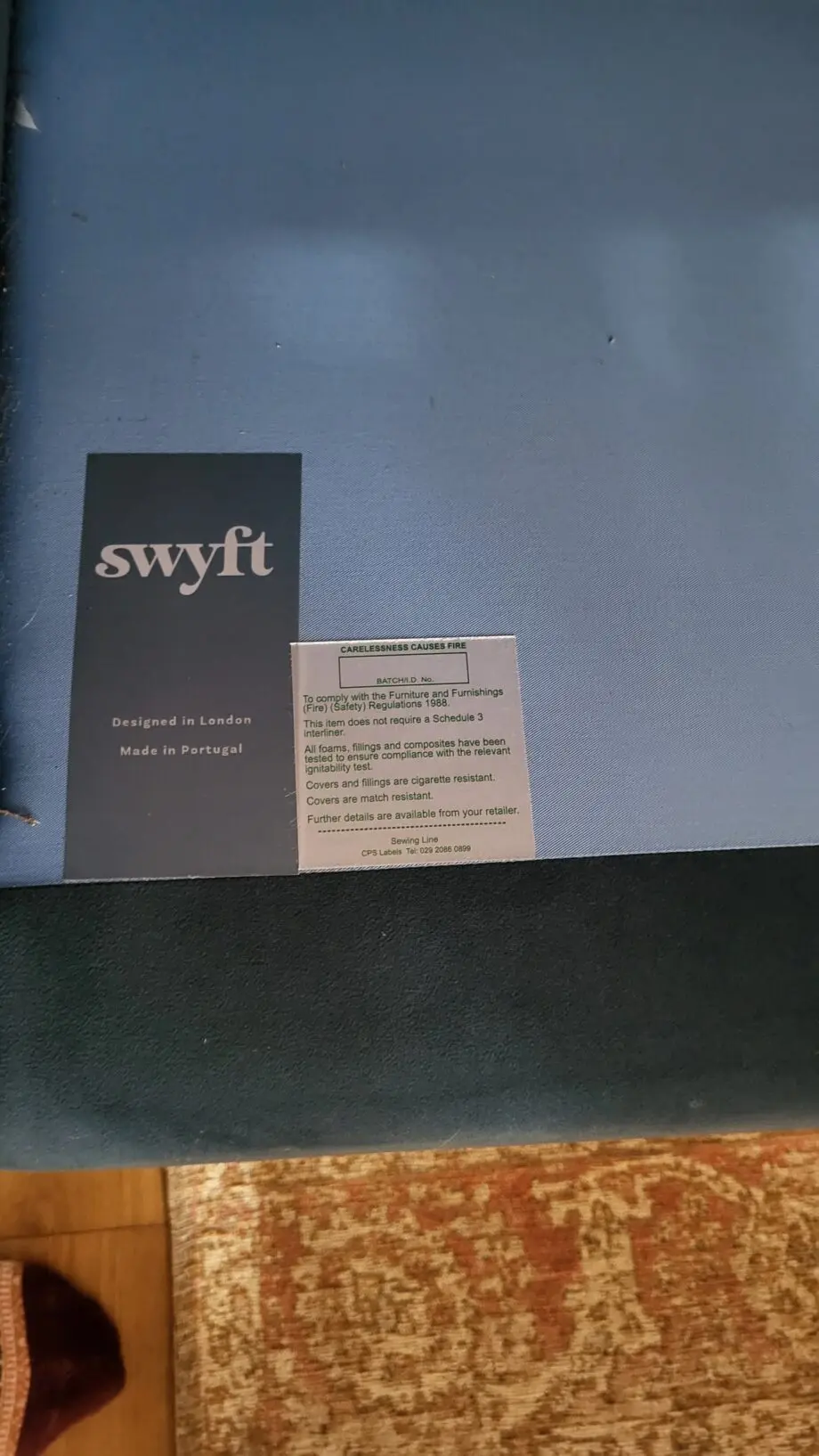 SWYFT blue sofa, model02