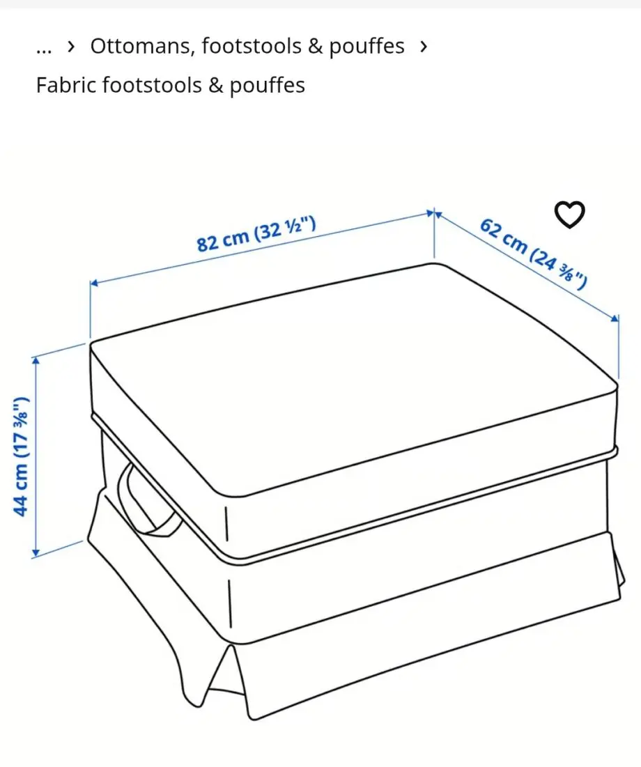 Ikea Ektorp Lingbo Footstool
