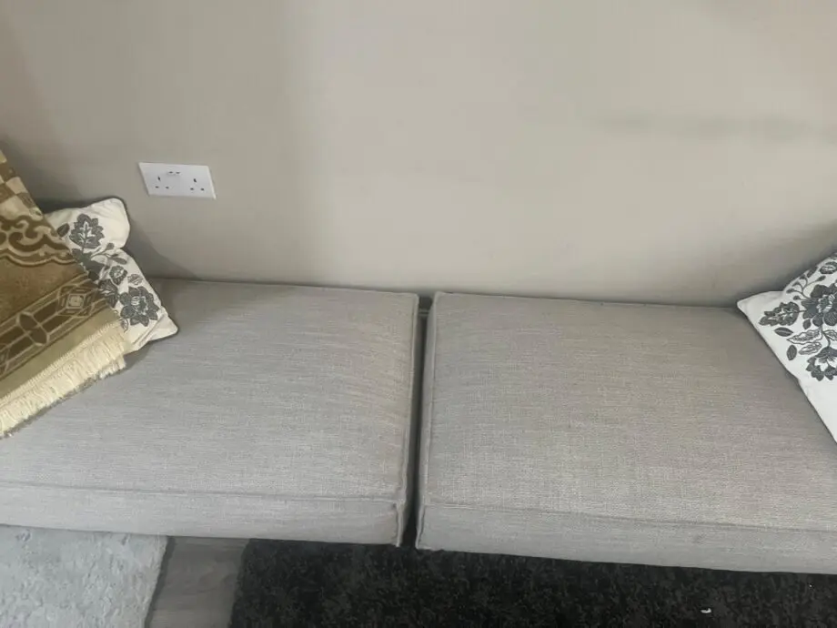 Almost brand new ivory sofa