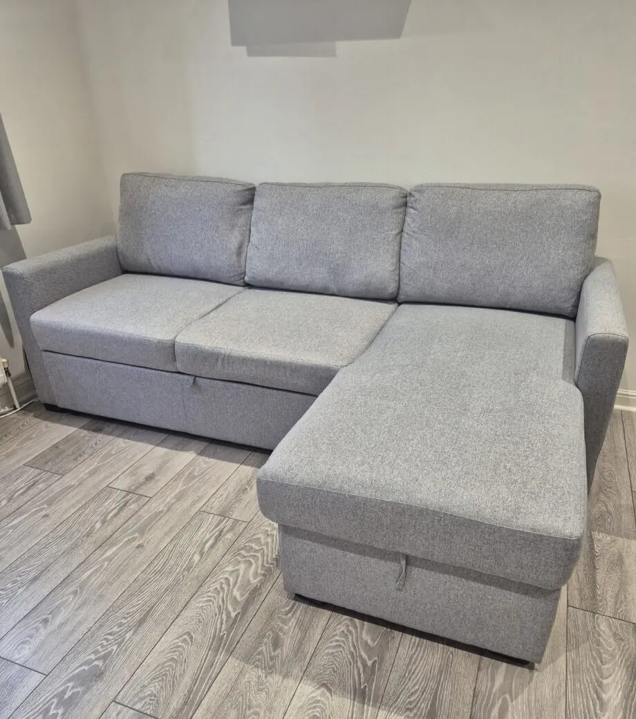 Habitat Reagan Left Hand Storage Chaise Sofa Bed - Grey