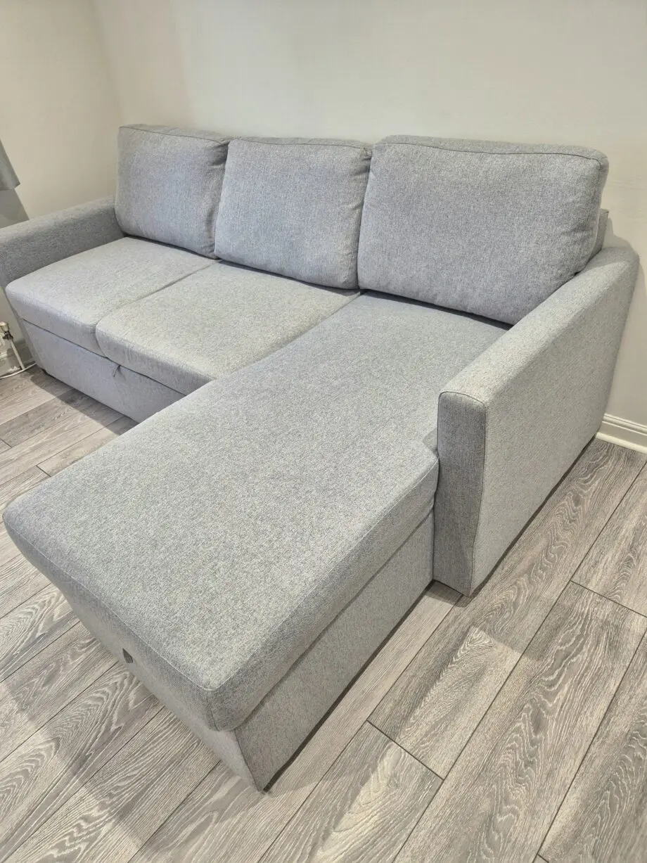 Habitat Reagan Left Hand Storage Chaise Sofa Bed - Grey