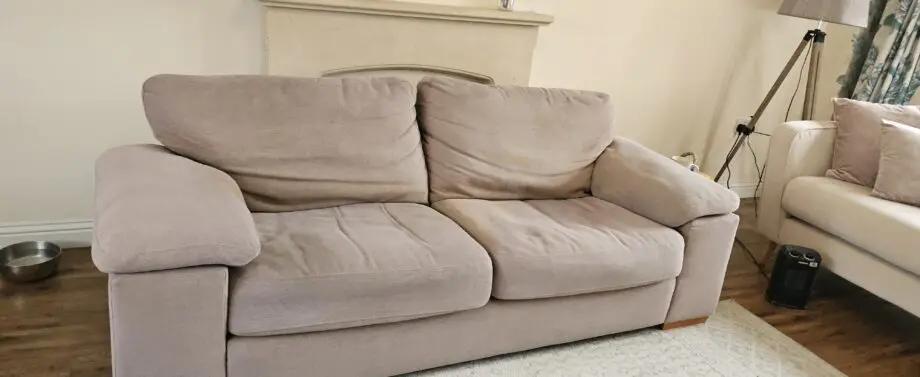 Two 4 Seater Sofas from Harvey's - colour mink