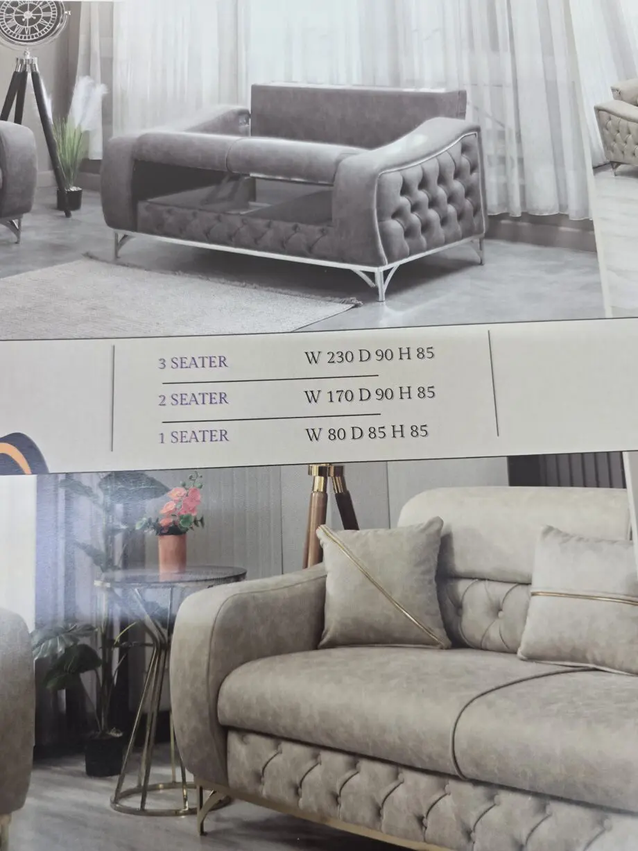 Zentara 3+2 seater sofar bed