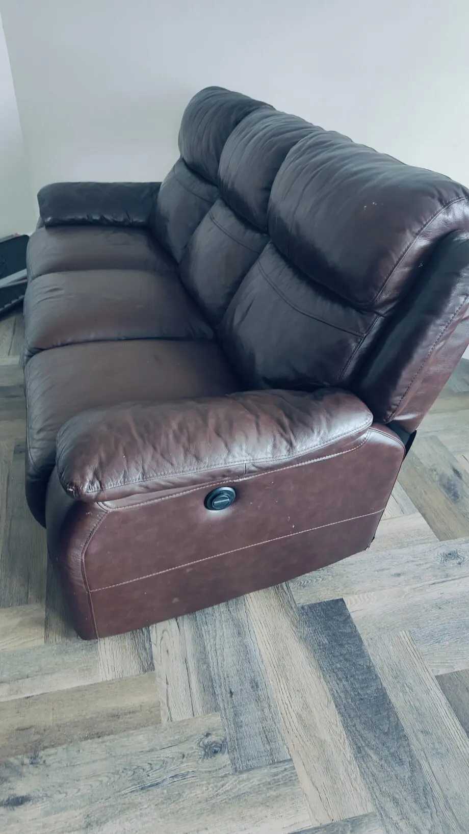 DFS electric recliner 3 seater sofa