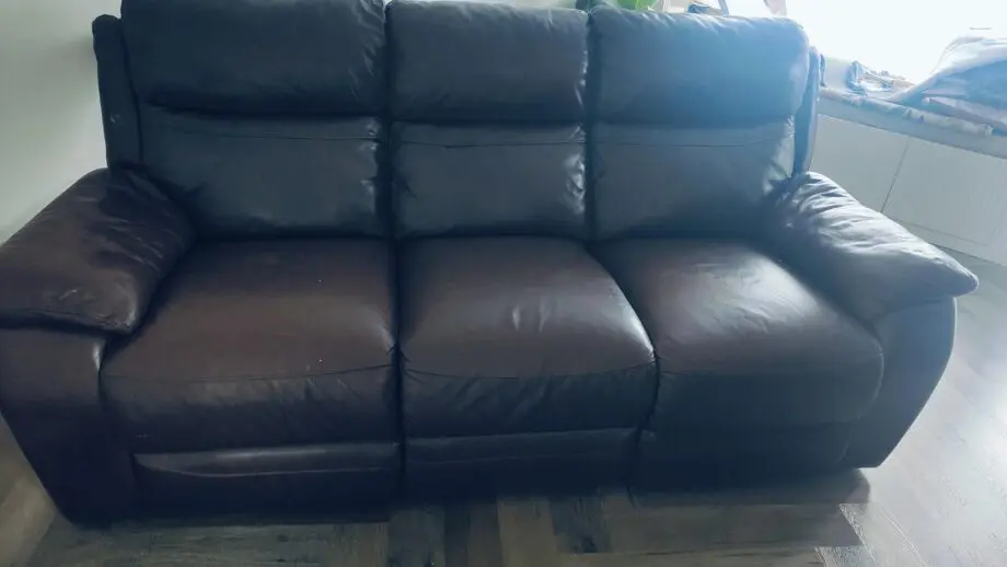 DFS electric recliner 3 seater sofa