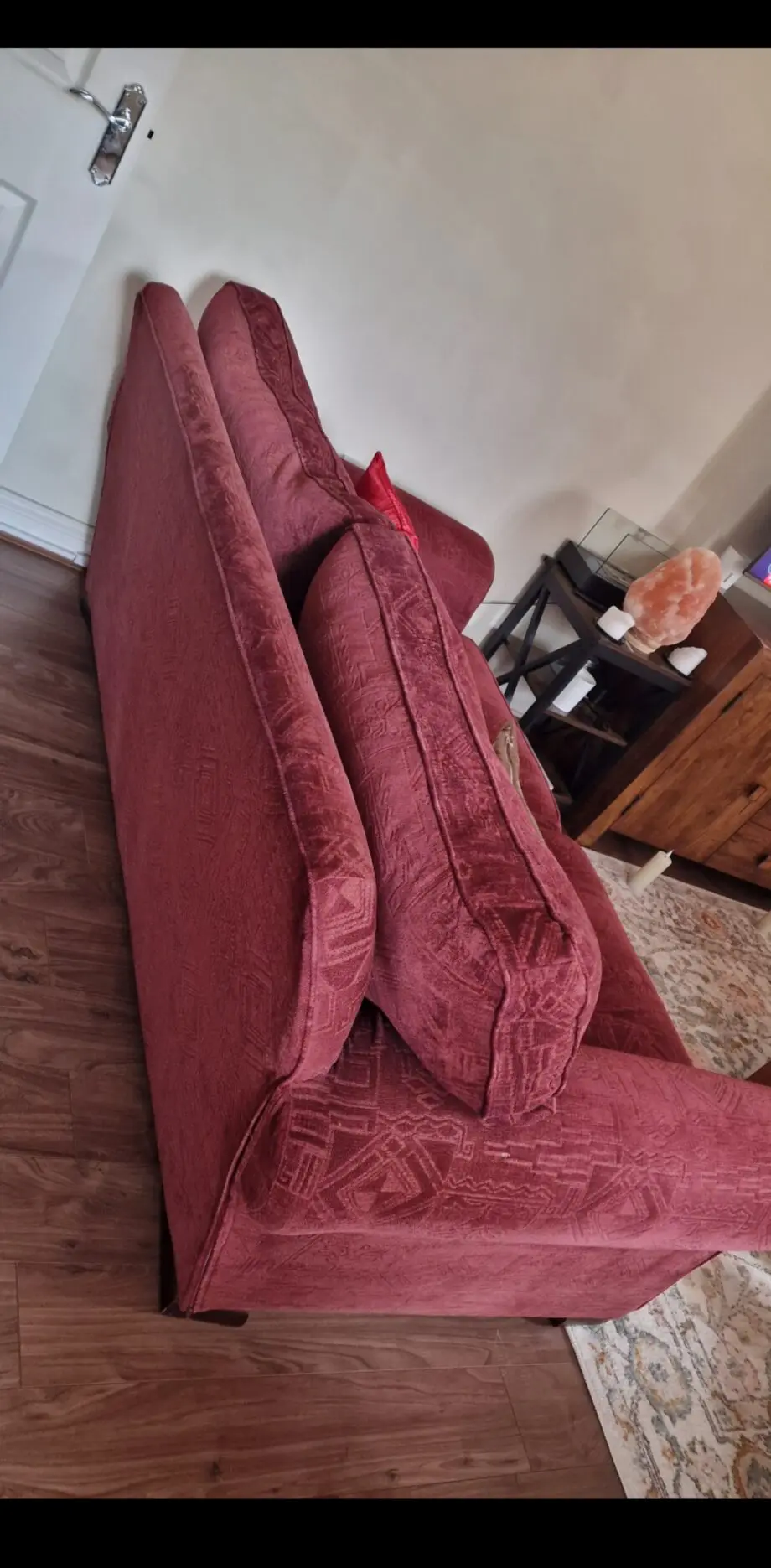 Maroon 3+2 seater sofa
