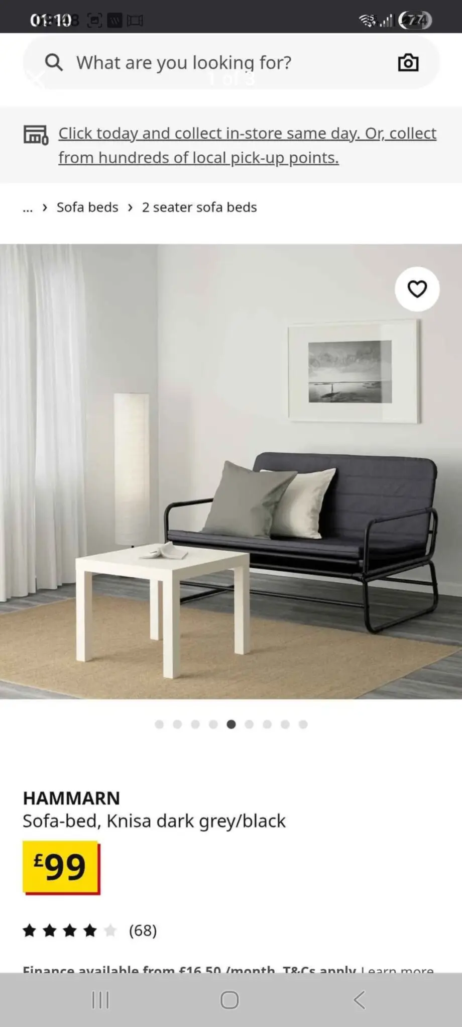 Ikea double sofa bed